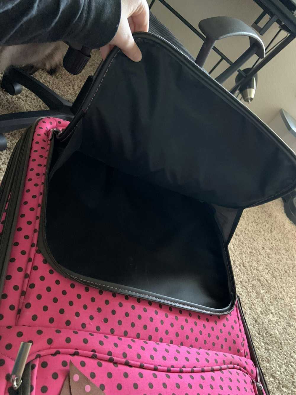 Other Pink poka dot luggage - image 2