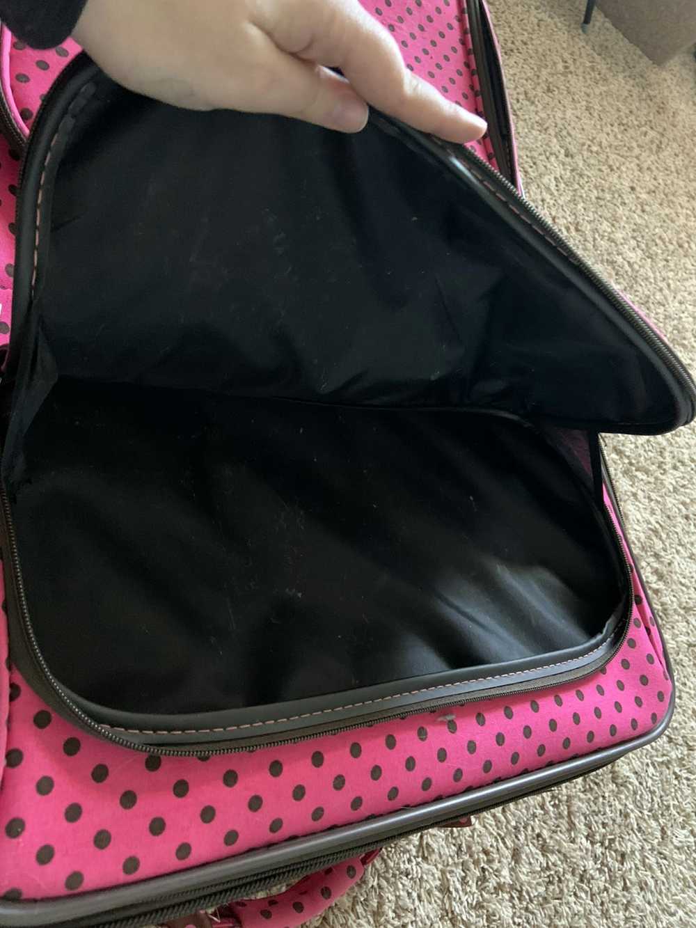 Other Pink poka dot luggage - image 4