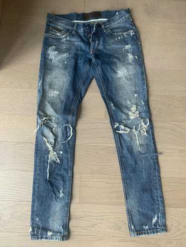 Dolce & Gabbana Distressed/Ripped Slim Fit Dolce a