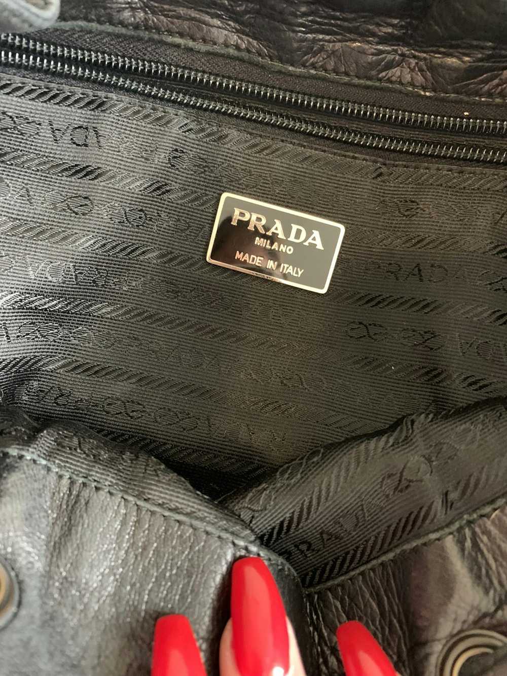 Prada Buttery Soft Black Leather Prada Backpack - image 4