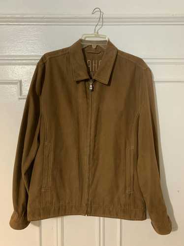 Vintage Vintage Delahaye Brown Suede Jacket - image 1