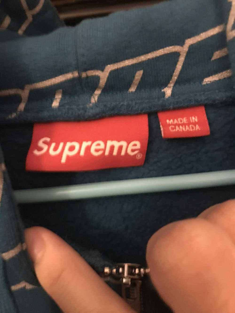 Supreme Supreme repeat zip up - image 2