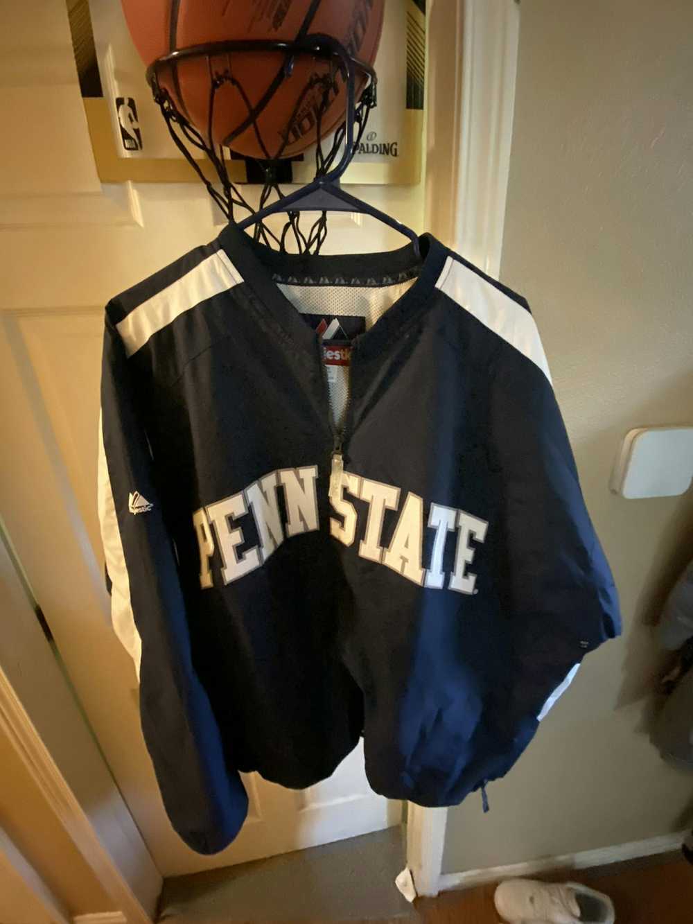 Majestic Majestic Pen State warm up jacket - image 1