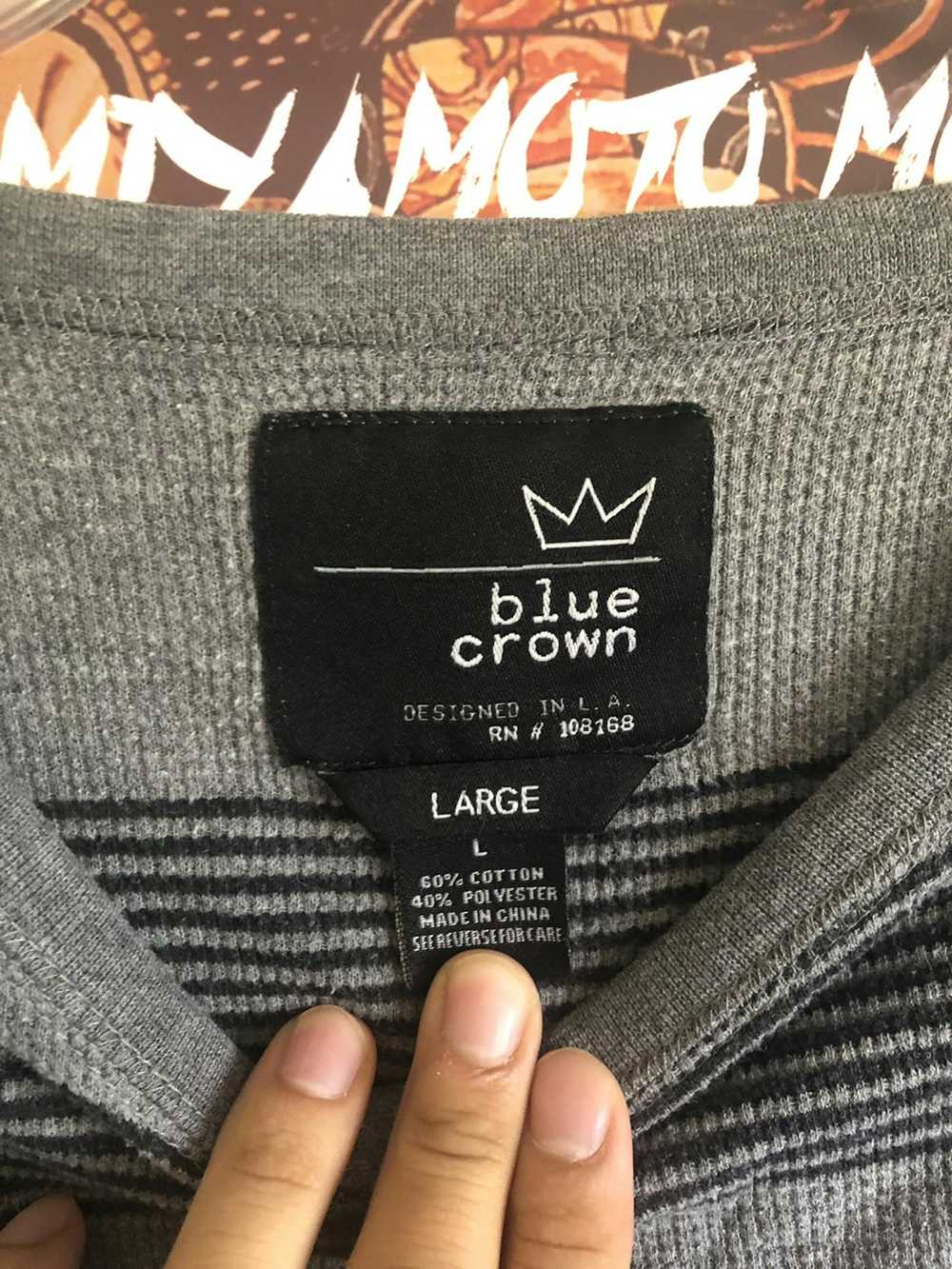 Blue Crown Blue crown stripe long sleeve - image 2
