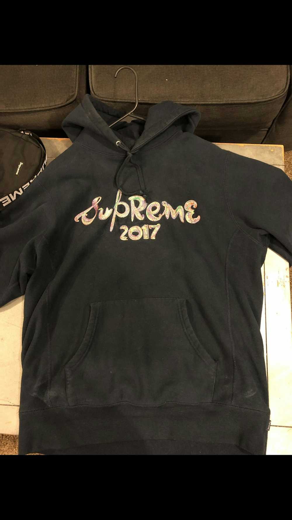 Supreme Brush Logo Hoodie - image 1