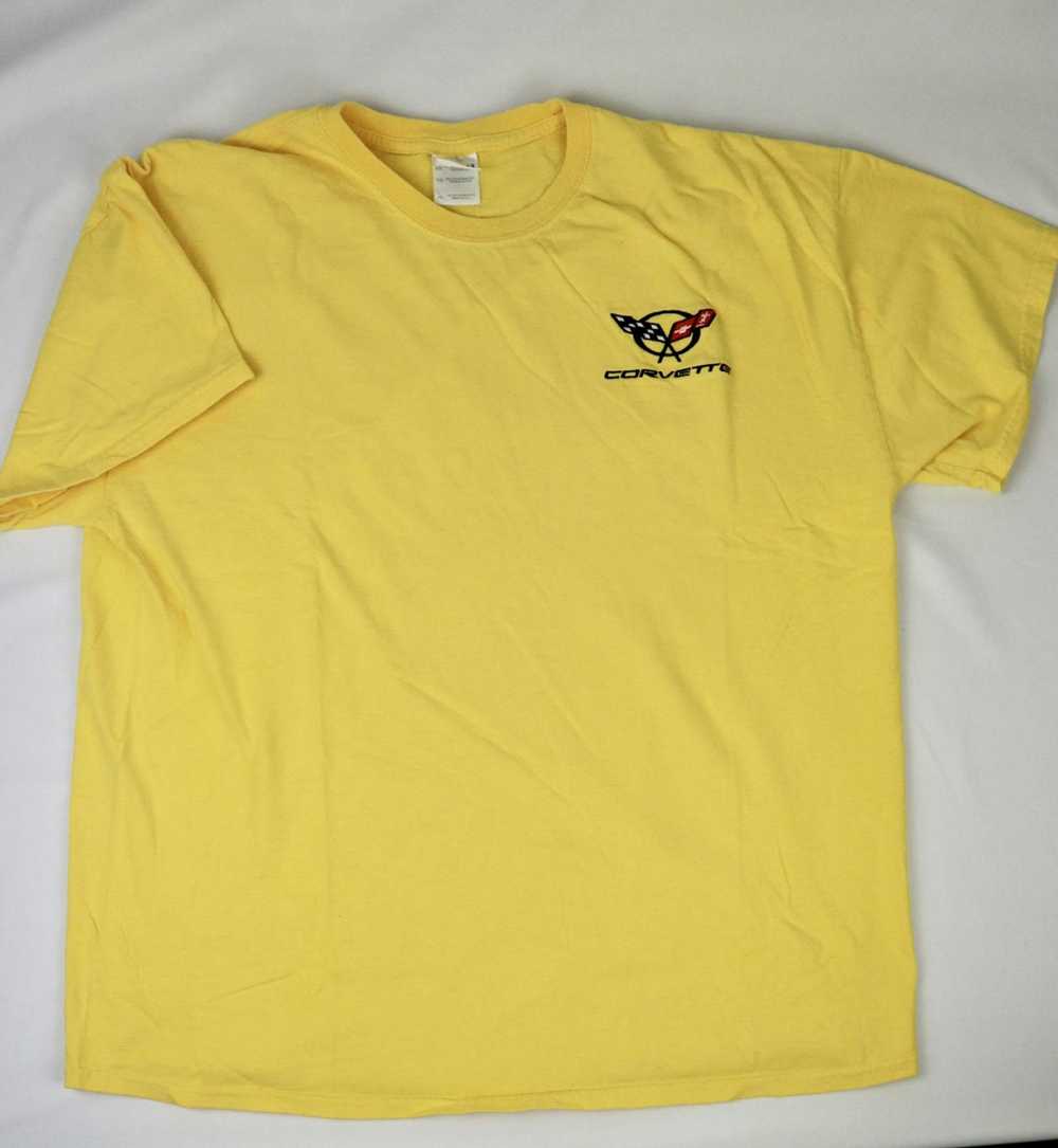 Corvette Yellow Corvette T-Shirt Sz XL - image 1