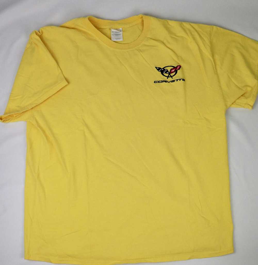 Corvette Yellow Corvette T-Shirt Sz XL - image 3