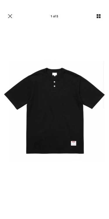 Supreme Supreme 2-tone S/S Henley Black