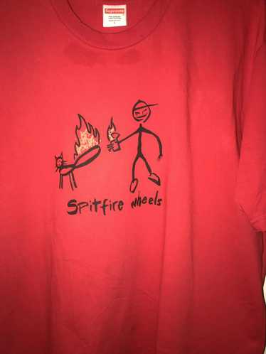 Supreme Supreme X Spitfire Wheels Cat Tee