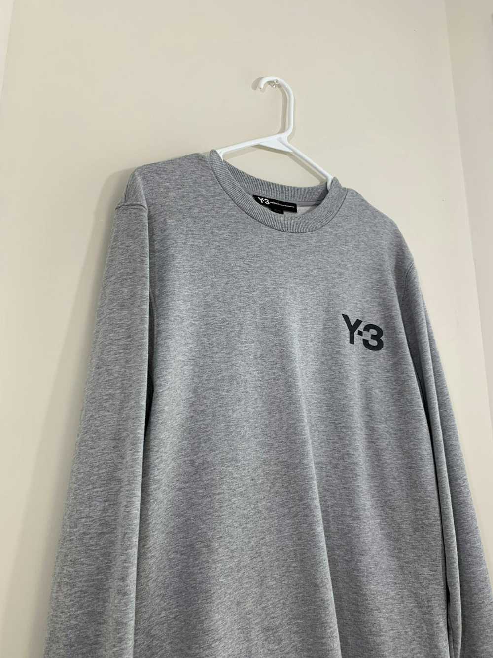 Y-3 Y3 Classic Logo Sweater Grey Size XL - image 6