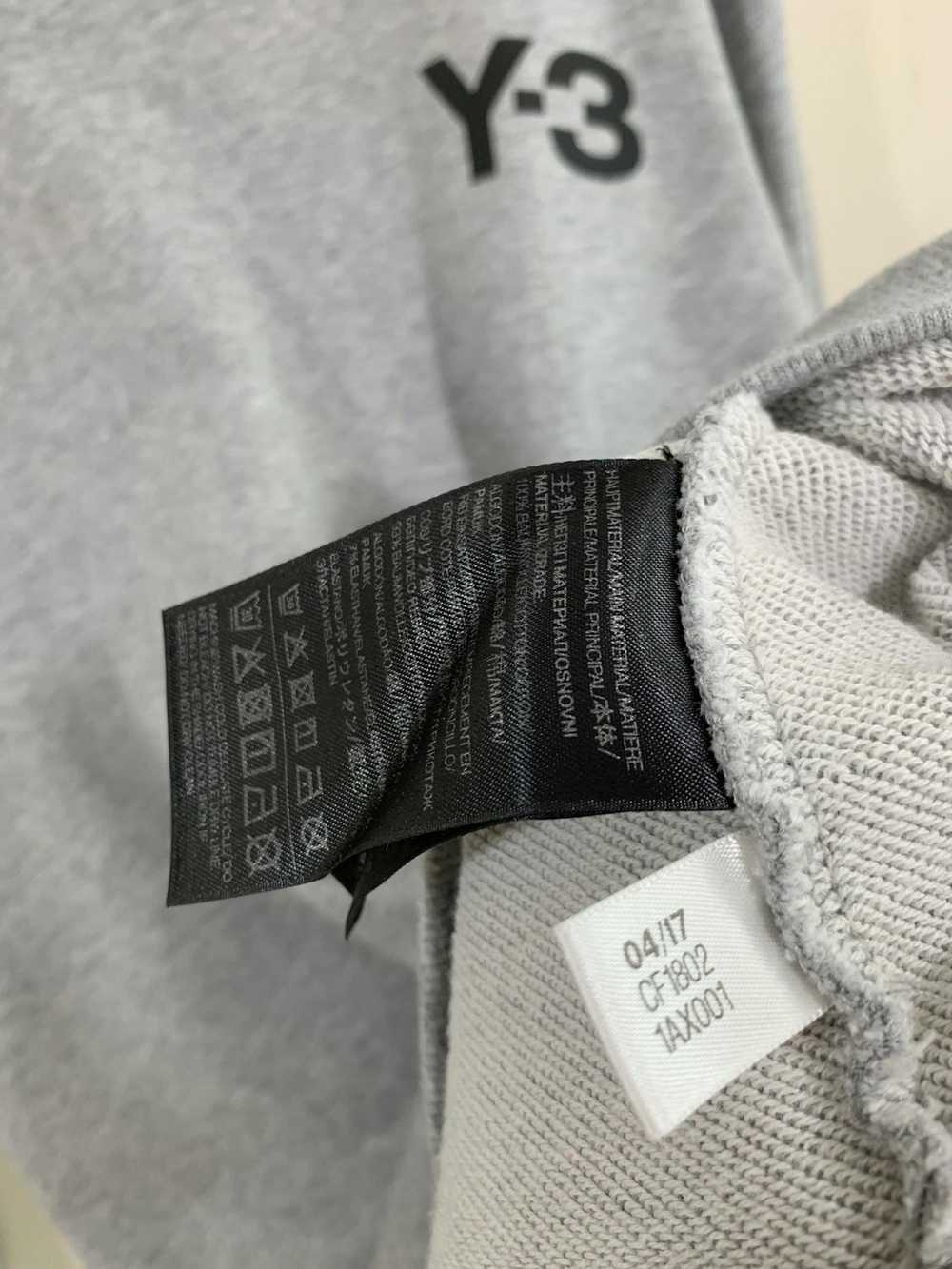 Y-3 Y3 Classic Logo Sweater Grey Size XL - image 7