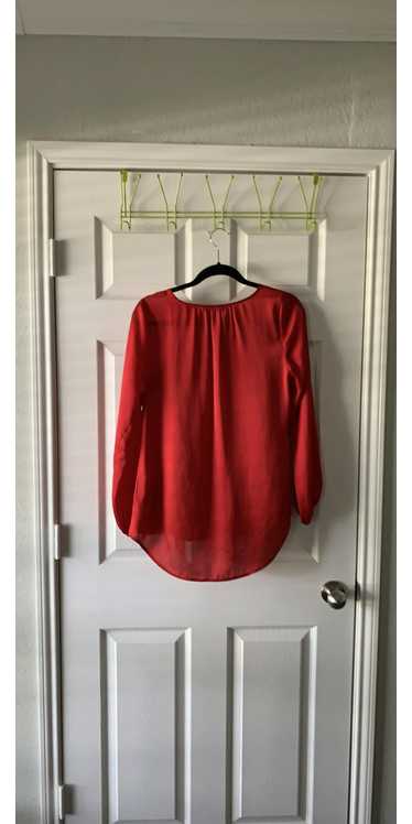 Tangible Investments Red long sleeve blouse