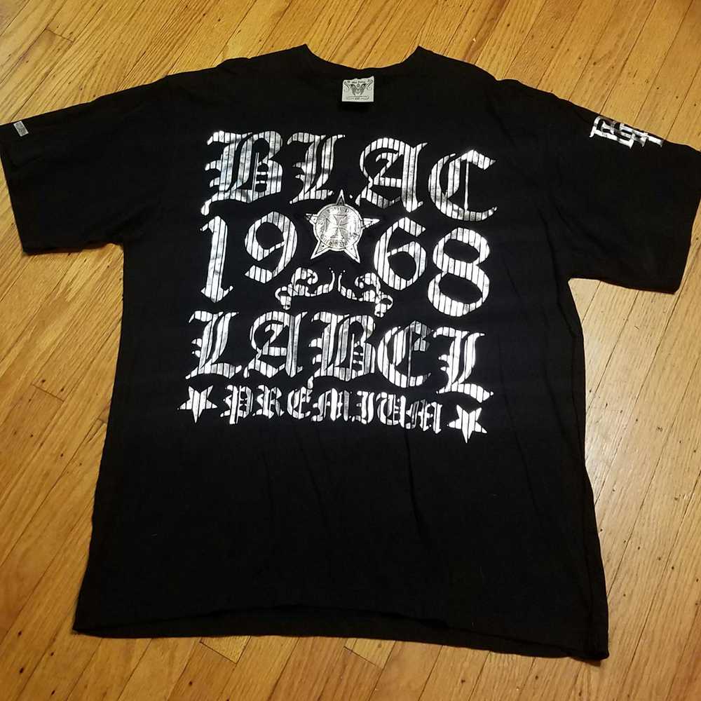 Other Blac Label Spell Out T-Shirt | Black Silver… - image 1