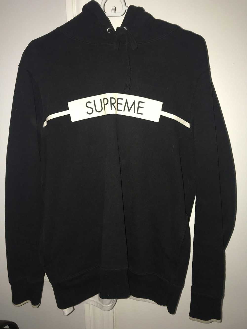 Supreme Black Supreme Logo Hoodie - image 1