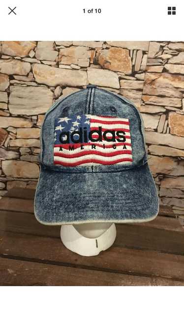 Adidas Vintage adidas American flag hat