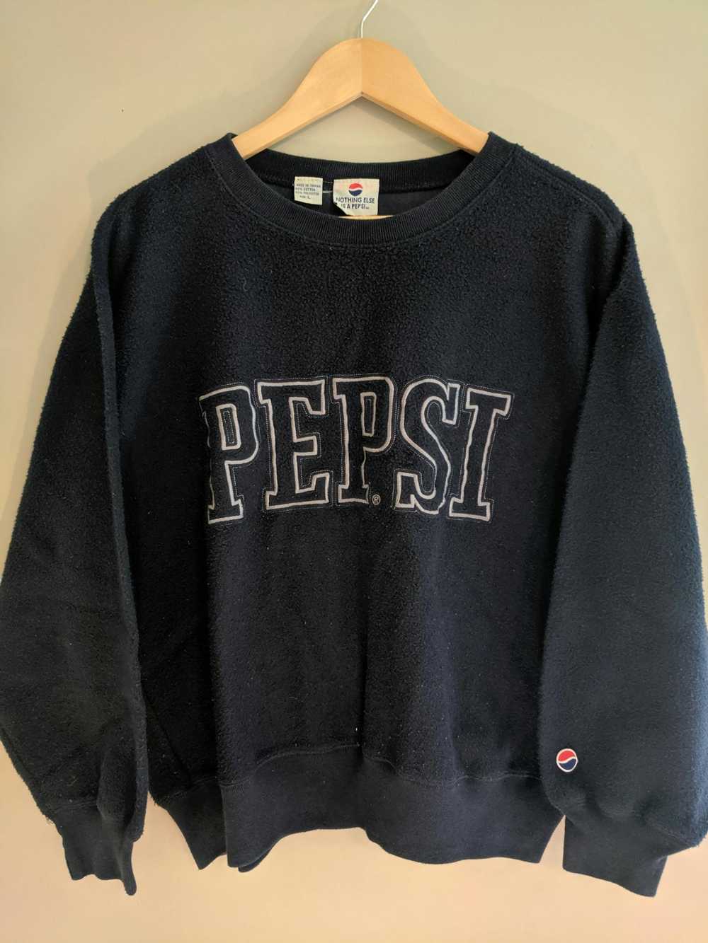 Pepsi × Vintage Vintage Navy Pepsi Fleece Embroid… - image 1