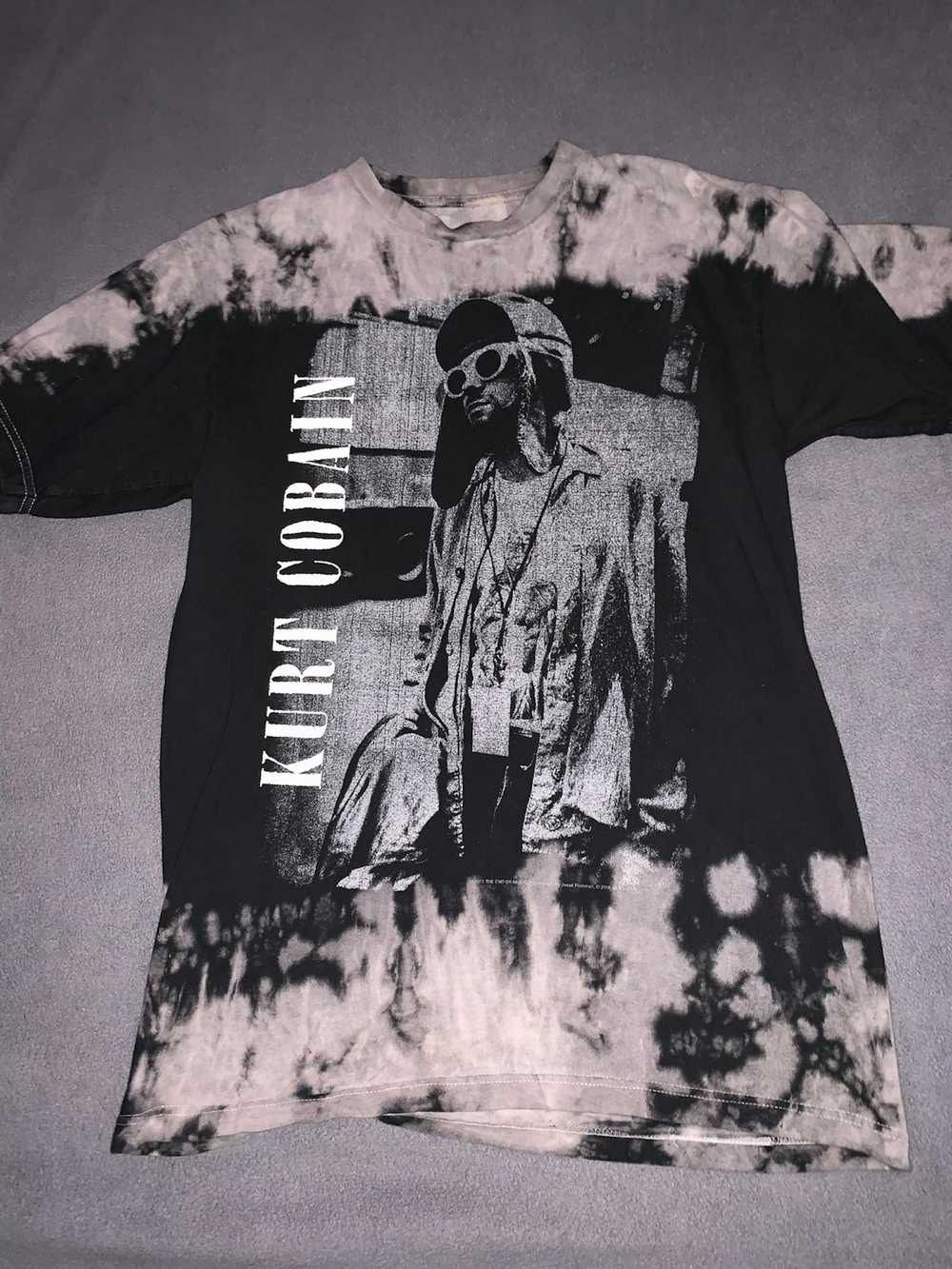 Kurt Cobain Kurt Cobain Graphic T Shirt Bleached … - image 1