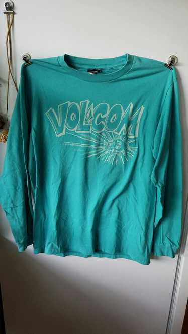 Volcom Vtg Volcom Teal Graphic Long Sleeve Shirt