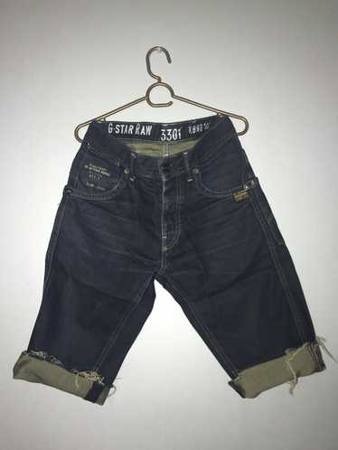 NWT G-Star Raw 2024 Men's 3301 Slim Shorts Sun Faded Quartz Size 34