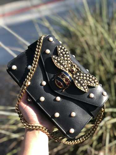 Gucci Gucci calfskin bee purse