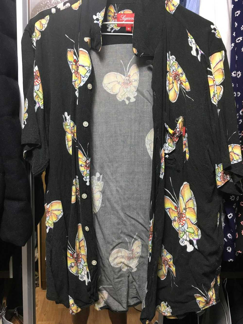 Supreme Butterfly Jacquard Shirt - image 4