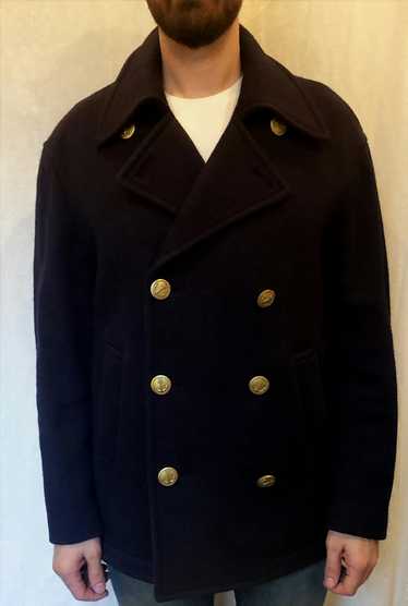 Coach Navy wool caban jacket