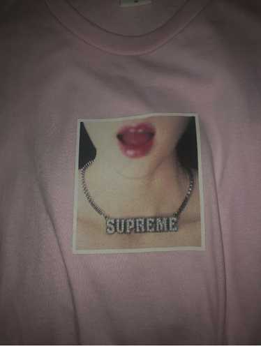 Supreme Supreme Necklace Tee Light Pink Size M - image 1