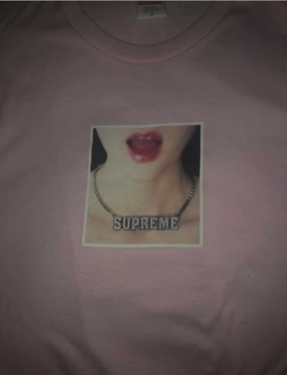 Supreme Supreme Necklace Tee Light Pink Size M - image 4