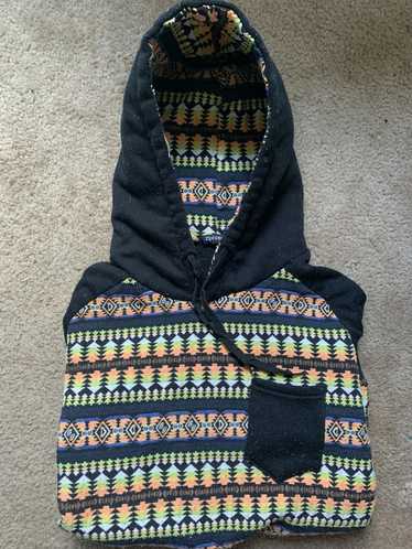 Other Variegated Striped Print Hoodie