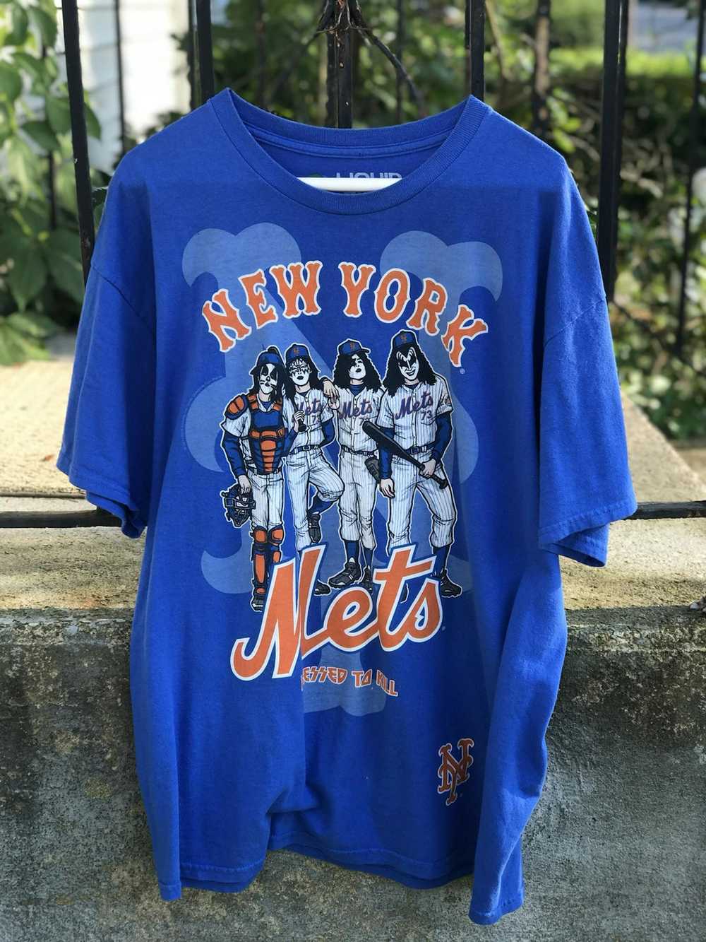 Liquid Blue New York Mets x Kiss baseball T-shirt - image 1