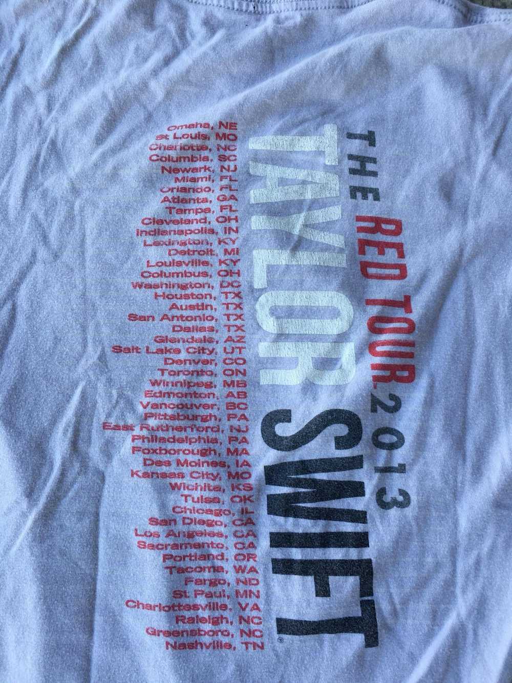 Vintage 2013 Taylor Swift Code Red Tour Tee - image 4