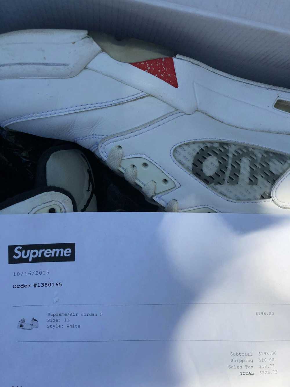 Jordan Brand Supreme jordan 5 White - image 4