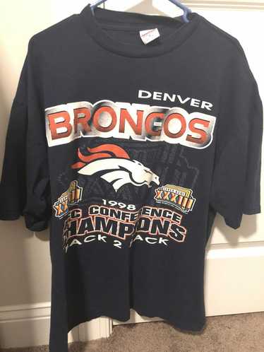 Vintage denver broncos 1998 afc champions t shirt