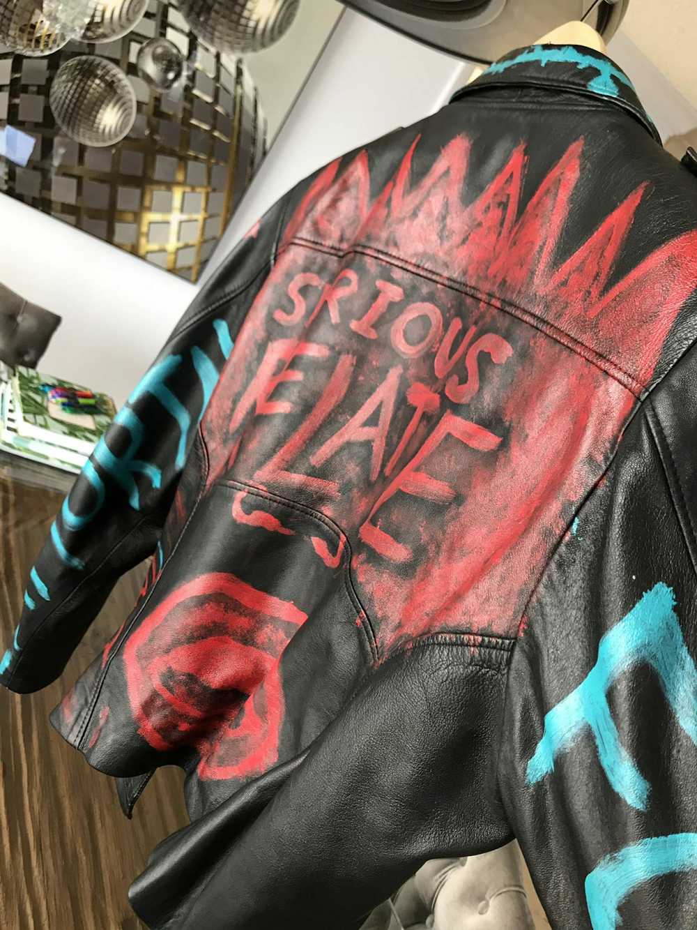 Other Graffiti Leather jacket - image 2