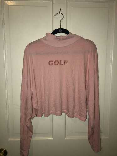 Golf Wang GOLF pink cropped turtleneck