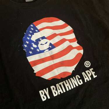 Bape american flag shirt best sale