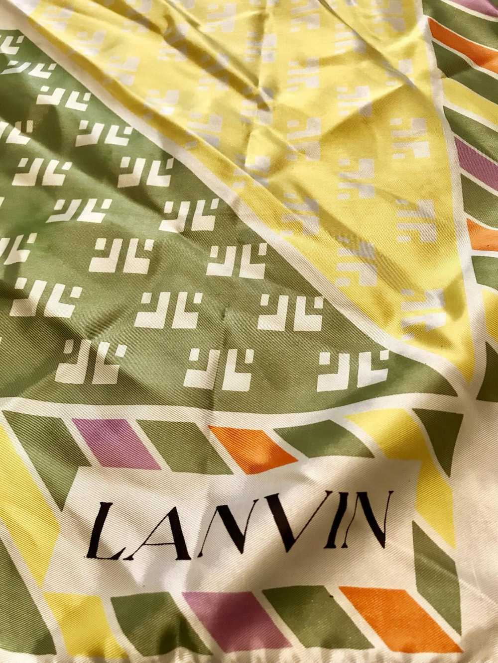 Lanvin × Luxury Auth. VTG Lanvin Paris Scarf - image 2
