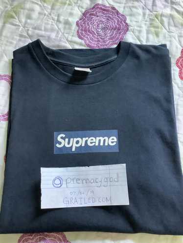 Supreme Supreme Yankees Box Logo Tee Navy FW15 - image 1