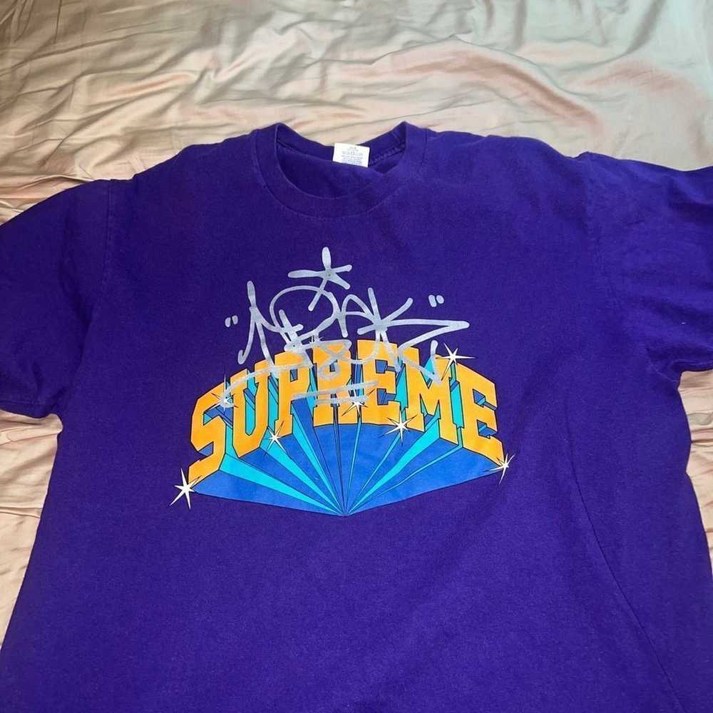 Purple Supreme Irak Arc Tee Medium - image 1