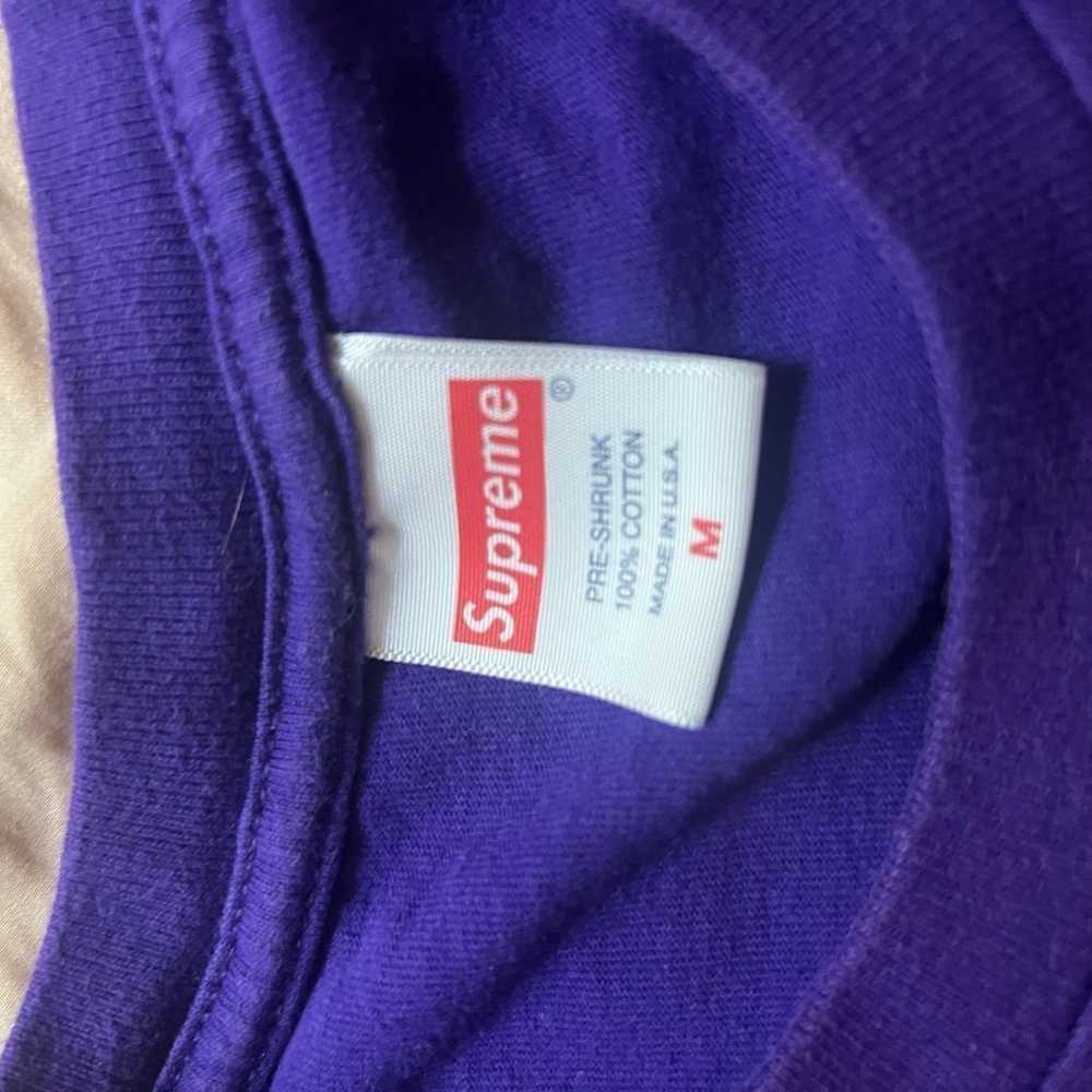 Purple Supreme Irak Arc Tee Medium - image 2