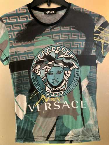 Versace Versace Teal Shirt - image 1