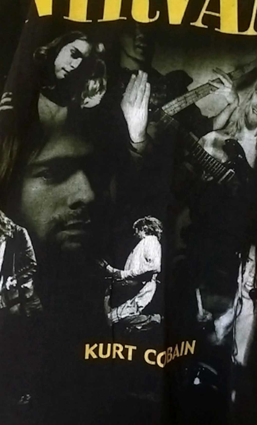 Vintage VTG Nirvana Kurt Cobain Shirt Tee - image 3