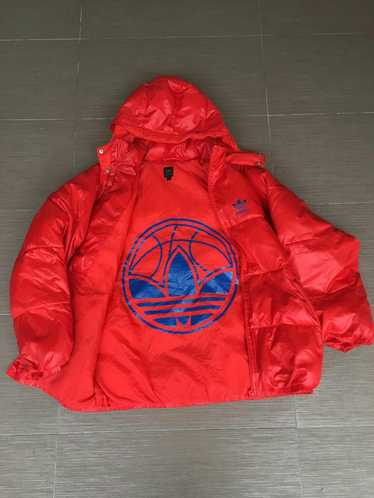 Adidas Rare ADIDAS Trefoil Puffer Big Logo Jacket