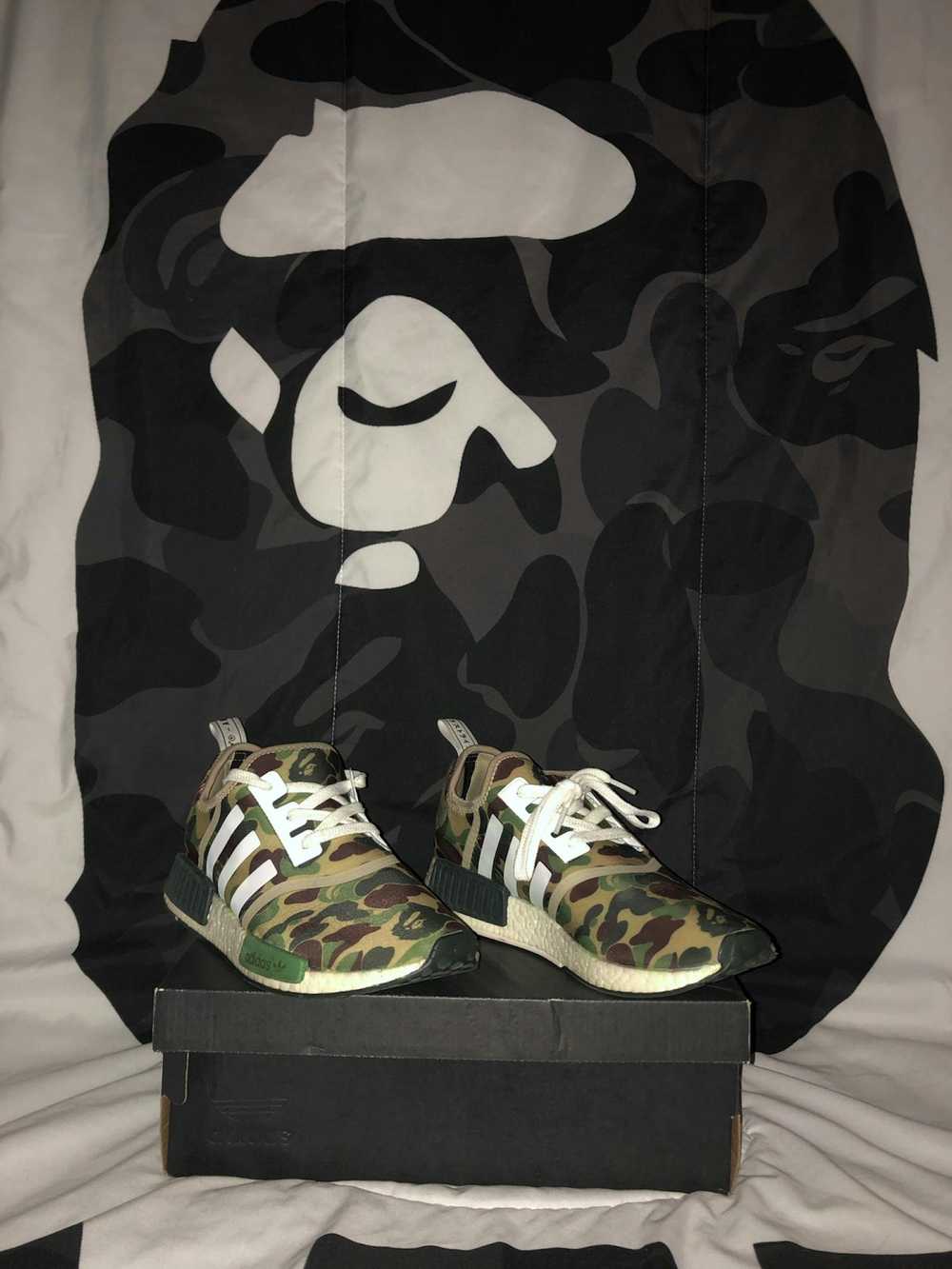 Adidas × Bape Bape NMD Olive Camo - image 1