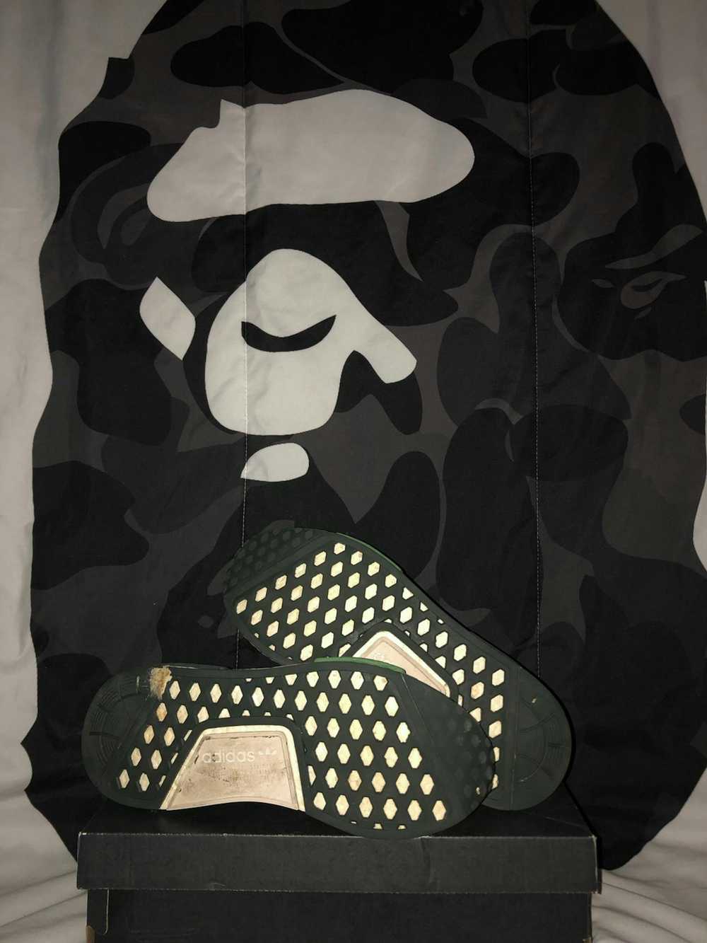 Adidas × Bape Bape NMD Olive Camo - image 2