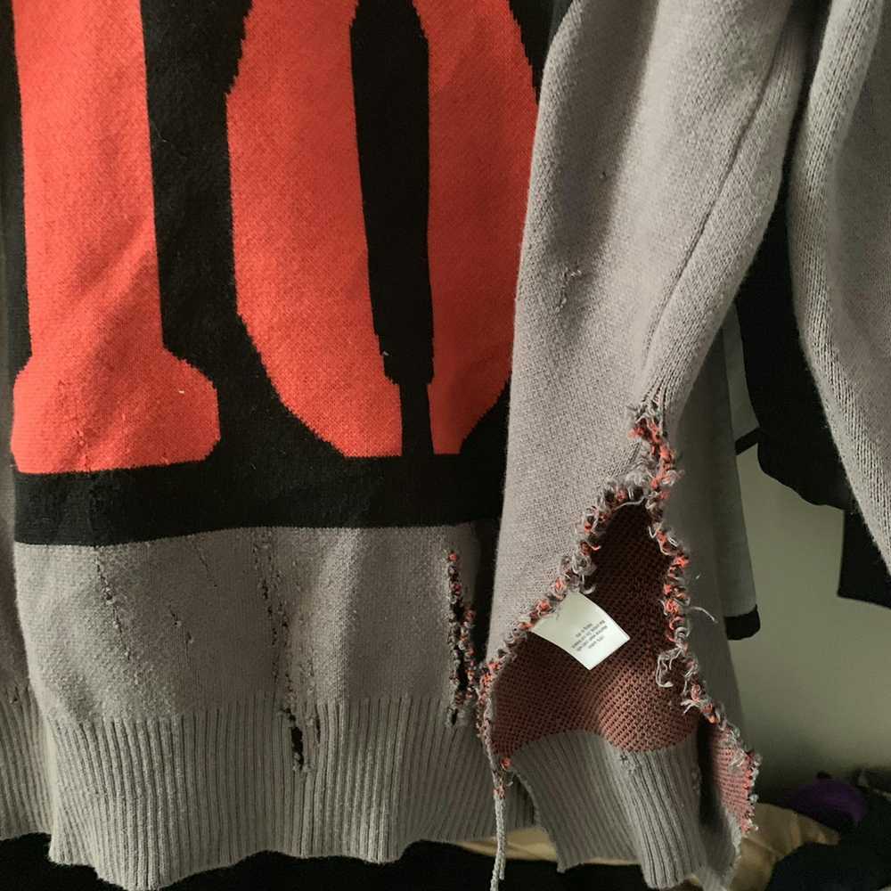 Fuck The Population FTP “187” sweater “distressed” - image 2