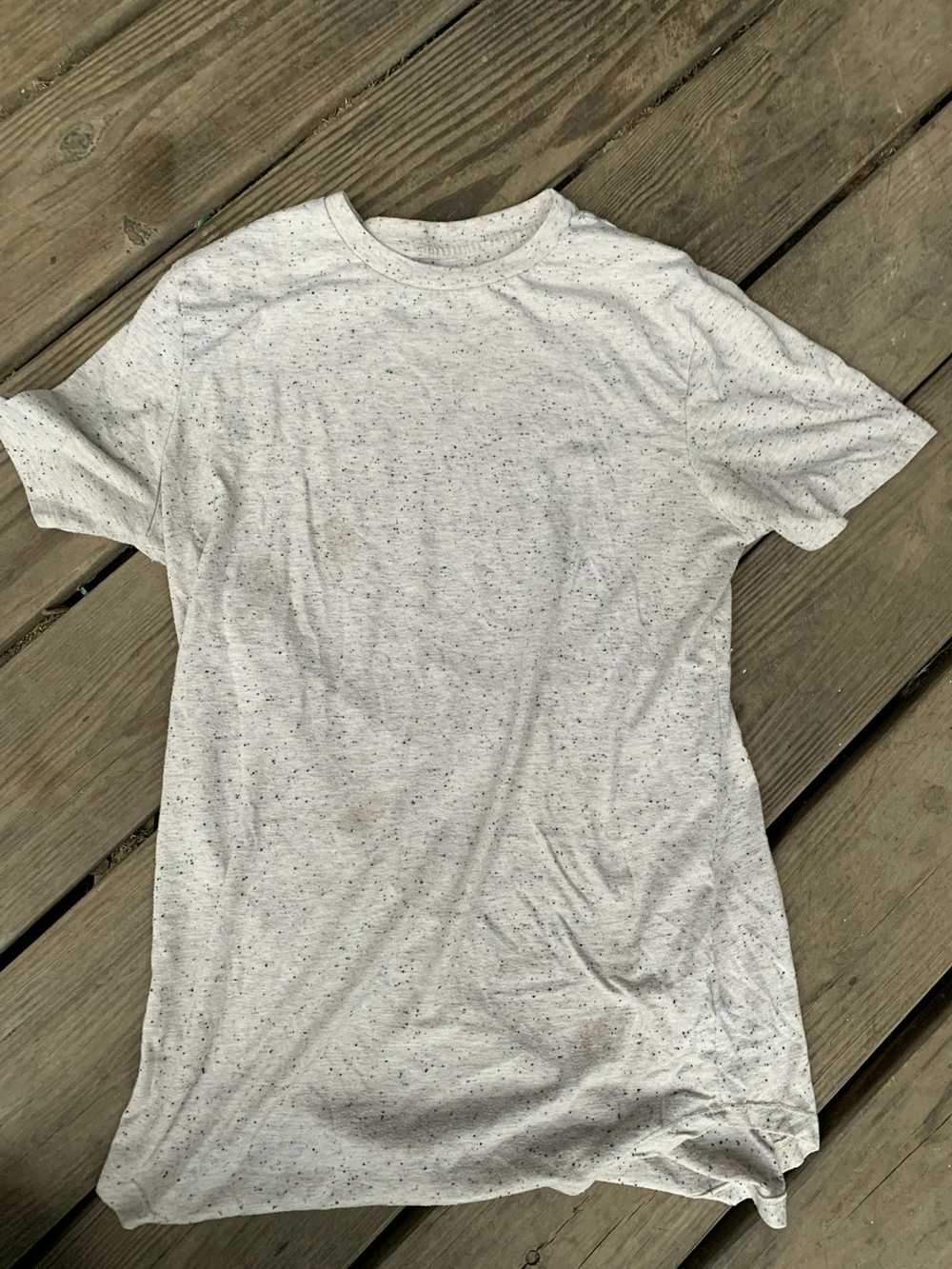 Carbon Carbon Extra Long Speckled T-Shirt - image 1