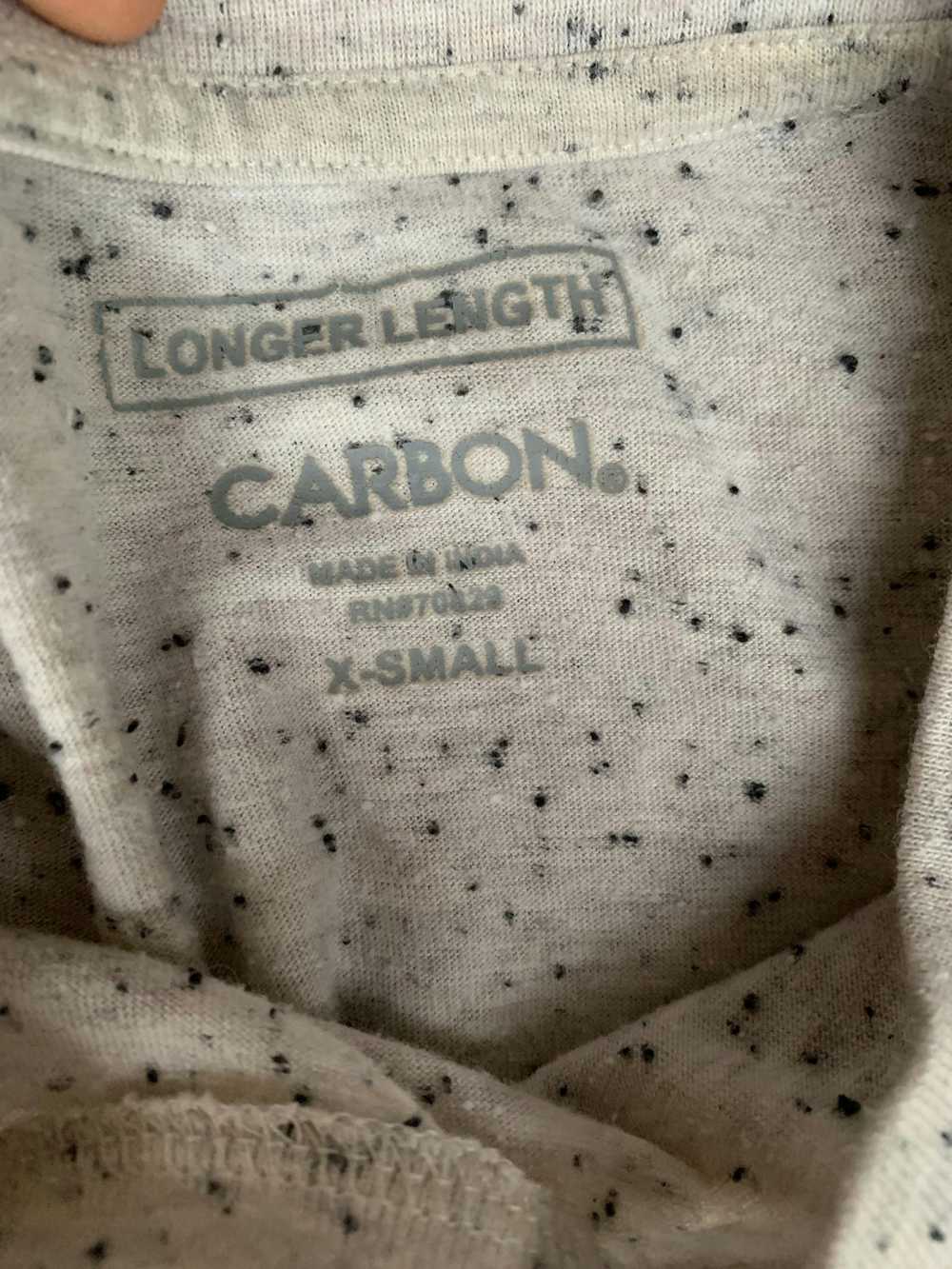 Carbon Carbon Extra Long Speckled T-Shirt - image 3