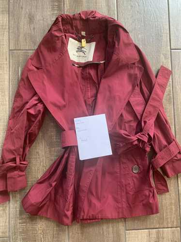 Burberry Burberry trench coat burgundy pleurpph12w