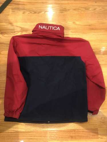 Nautica Vintage Nautica Windbreaker w/ Roll-Up hoo